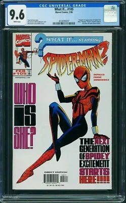 Buy What If? #105 CGC  9.6 White Pages 1st Appearance Spider-Girl • 190.98£