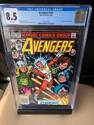 Buy 1983 Avengers #232 Newsstand Cgc 8.5 White Pages 1st Appearance Eros Starfox • 27.14£