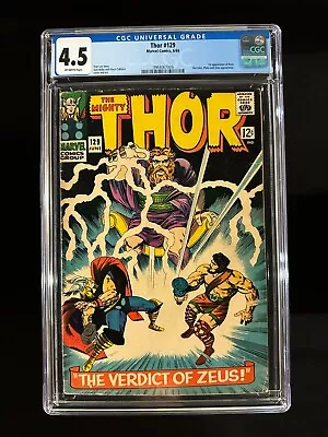 Buy Thor #129 CGC 4.5 (1966) - 1st App Ares - Hercules, Pluto & Zeus App • 62.23£
