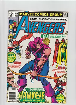 Buy Avengers #189-classic Hawkeye Cover-scarlet Witch-vision-john Byrne Newsstand • 11.26£