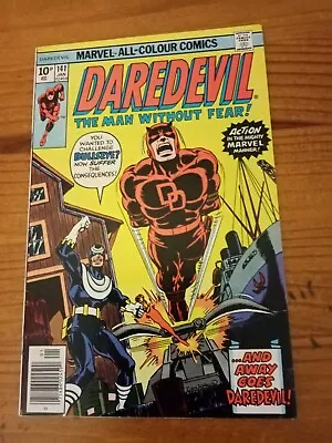 Buy MARVEL COMICS DAREDEVIL VOL 1. #141 JAN 1977. UK 10p VARIANT. 3RD BULLSEYE. NM • 39.99£