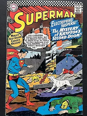 Buy Superman#189-Krypton Lives Again-Curt Swan Art-Silver Age DC Mid Grade  1966 • 7.14£