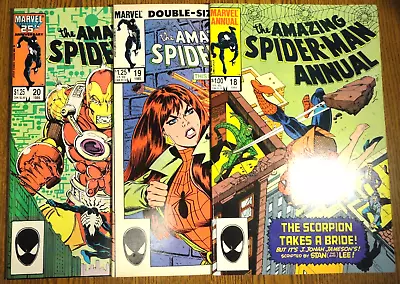 Buy Amazing Spider-man Annual #18,19,20 Key Set Of 3 MJ 1st Iron Man 2020 Lot Marvel • 18.66£