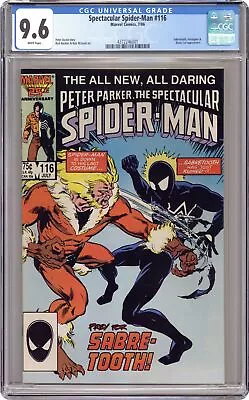 Buy Spectacular Spider-Man Peter Parker #116 CGC 9.6 1986 4372246001 • 45.82£
