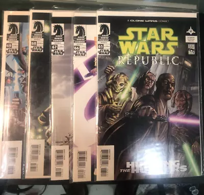 Buy Star Wars REPUBLIC #65 #66, #67 #68, #69 (Dark Horse Comics, 2004)  • 38.82£