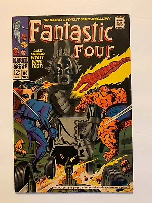 Buy Fantastic Four #80 - Nov 1968 - Vol.1 - Marvel - Silver Age - Minor Key  7.5 VF- • 27.96£