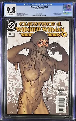 Buy Wonder Woman #160 CGC 9.8 WHITE Pages Adam Hughes Cover DC Comics 2000 • 69.12£