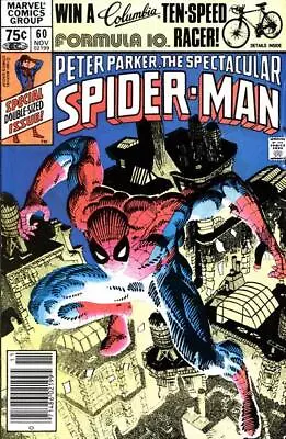 Buy Spectacular Spider-Man (1976) #  60 Newsstand (7.0-FVF) 1981 • 6.30£