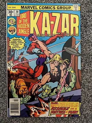 Buy Ka-Zar Lord Of The Hidden Jungle 20. 1977. Combined Postage • 2.49£
