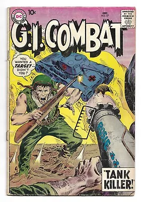 Buy G.I. Combat #67 (DC, 1958) 1st Appearance Of Tank Killer, Joe Kubert | VG- 3.5 • 31.06£