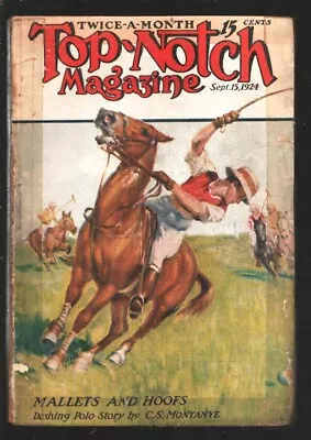 Buy Top-Notch 9/15/1924-Polo Cover By C.S. Montanye-Early Pulp-FR • 40.93£