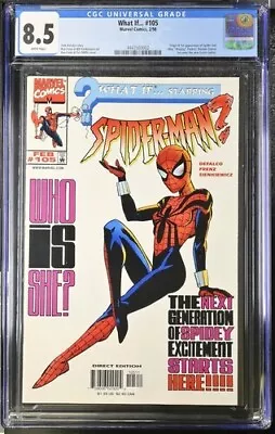 Buy What If #105 1998 Marvel Comics CGC 8.5 1st App Spider-Girl White Pages • 69.89£