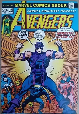 Buy  Avengers #109 - FN/VFN (7.0) - Marvel 1973 - 20 Cents Copy - Don Heck Art • 13.99£