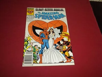 Buy BX2 Amazing Spider-Man Annual #21 Marvel 1987 Comic 9.0 Copper Age WEDDING ISSUE • 17.32£