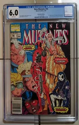 Buy NEW MUTANTS #98 CGC 6.0 1st Appearance Of Deadpool 1991 Marvel Rob Liefeld 🔥 • 220£