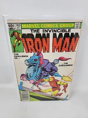 Buy IRON MAN #163 1982 Marvel 3.0 Newsstand JIM STARLIN COVER ART • 2.32£