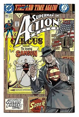 Buy Action Comics #663 : NM- :  Lost In The '40s Tonight  : Time And Time Again! • 3.50£