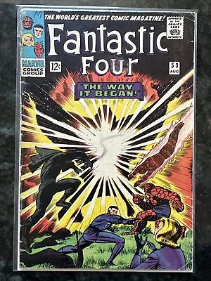 Buy Fantastic Four #53 1966 Key Marvel Comic Book 2nd Appearance Of Black Panther • 58.24£