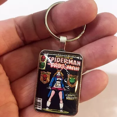 Buy Marvel Team-Up #131 Cover Key Ring Or Necklace Spider-Man Frog-Man White Rabbit • 10.06£