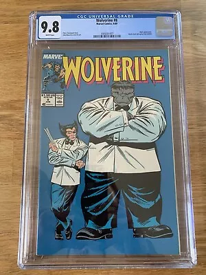 Buy Wolverine #8 (1989) CGC 9.8 W Comic • 300£
