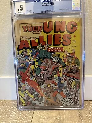 Buy Young Allies #5 CGC .5  Hitler Appearance Captain America Alex Schomburg Cover! • 1,339.65£