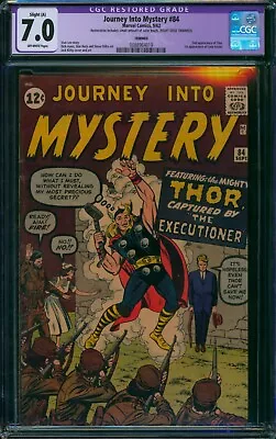 Buy JOURNEY Into MYSTERY 84 ⭐ CGC 7.0 Restored⭐ 1ST JANE FOSTER 2ND THOR Marvel 1962 • 1,261.99£