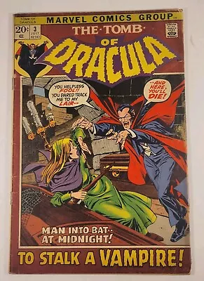 Buy Tomb Of Dracula #3 - 1st Appearance Of Rachel Van Helsing (Marvel, 1972) VG- 3.5 • 15.52£