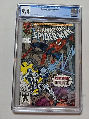 Buy AMAZING SPIDER-MAN  #359  CGC 9.4  High Grade!  White Pages  • 27.17£