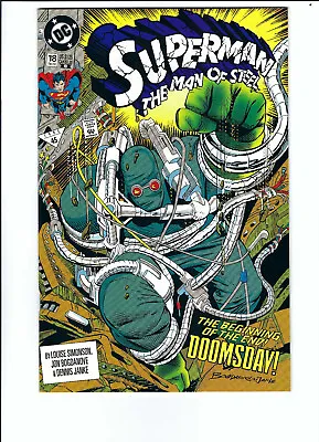 Buy Superman The Man Of Steel #18 (DC Comics, 2nd Print, Key, Doomsday, 1992) NM • 17.86£