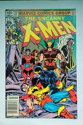 Buy UNCANNY X-MEN #155: 1982 Marvel Comic Newsstand Copy With 1st App Of Brood Queen • 7.76£