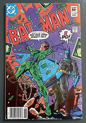 Buy Batman #362 Newsstand DC 1983 Key- Cover Art By Ed Hannigan VF/NM Mark Jewelers! • 38.83£