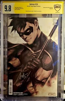 Buy Batman #136 Robin Stanley Artgerm Lau Variant Cover DC Comics CBCS 9.8 Signed • 100.95£