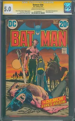 Buy Batman #244 CGC 5.0 ⭐ SIGNED By NEAL ADAMS ⭐ Ra's Al Ghul Talia DC Comic 1972 • 291.23£