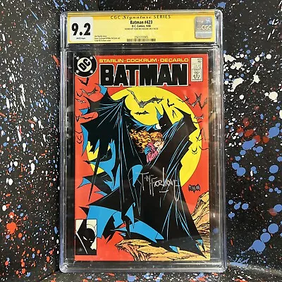Buy Batman #423 (Sep 1988, DC) CLASSIC COVER - Signed TODD McFARLANE - CGC SS 9.2 • 295.11£