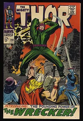 Buy Thor #148 VF 8.0 1st Appearance The Wrecker! Jack Kirby Art! Marvel 1968 • 88.53£