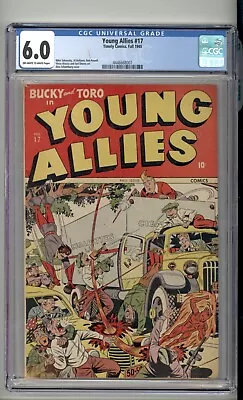 Buy Young Allies 17 CGC 6.0 Timely Comics Schomburg Cover Fall 1945 • 1,087.24£