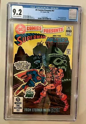 Buy DC Comics Presents #47 CGC 9.2 1982 DC 1st Appearance He-Man And Skeletor  • 230.65£