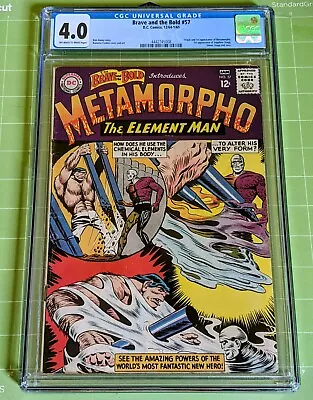 Buy Brave And The Bold #57 CGC 4.0/VG OW-WP 1965 Origin & 1st App Of Metamorpho DCEU • 166.19£