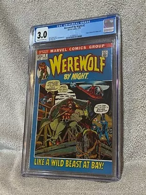 Buy Werewolf By Night #2 Marvel Comics CGC Graded 3.0 11/72 1972 Mike Ploog Cover • 26.37£