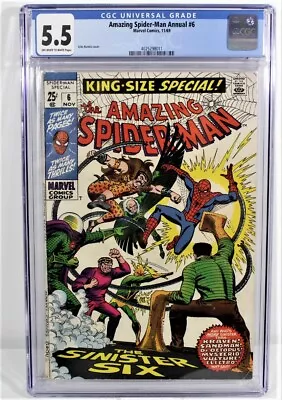 Buy Amazing Spider-man Annual #6, CGC 5.5 Appearance Sinister Six • 194.15£