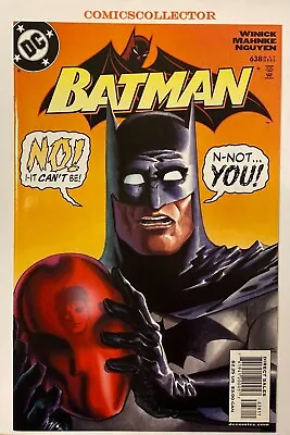 Buy Batman #638 Red Hood Unmasked, Key Red Hood Revealed Vf/nm, May 2005 • 19.38£