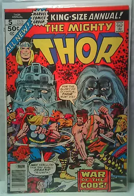 Buy The Mighty Thor 1976 Marvel Comics 5 King-Size Annual 7.5 • 19.42£