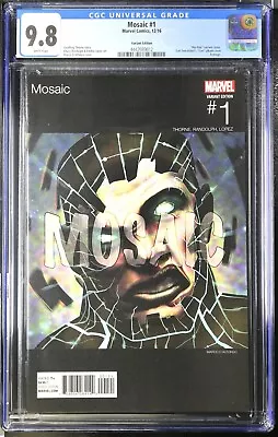 Buy Mosaic #1 CGC 9.8 WP (2016) Hip Hop Variant Cover (Marvel) • 77.66£