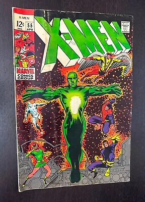 Buy UNCANNY X-MEN #55 (Marvel Comics 1969) -- Silver Age Superheroes -- VG- • 27.17£