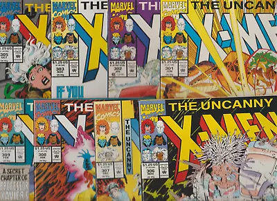 Buy Uncanny X-men (1992) #301 302 303 305 306 307 308 309 Lot Of 8 Romita Art + Keys • 22.91£