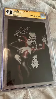 Buy Batman Harley Quinn #1 Cgc 9.8 Signed Ss Alex Ross Foil Variant Joker Poison Ivy • 194.15£