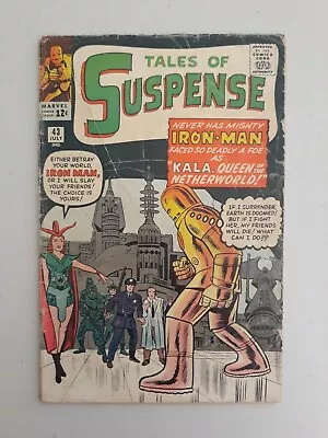 Buy Tales Of Suspense 43 Marvel Comics 1963 Iron Man  • 128.14£