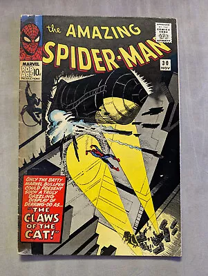 Buy Amazing Spider-Man #30 Marvel 1965 1st Cat Burglar, FREE UK POSTAGE • 49.89£