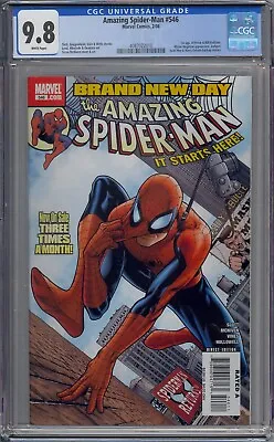 Buy Amazing Spider-man #546 Cgc 9.8 1st Freak & Bill Hollister 010 • 107.75£