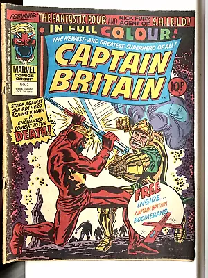 Buy Captain Britain #2 Oct 1976  2nd Appearance And Origin-  No Boomerang • 12.50£